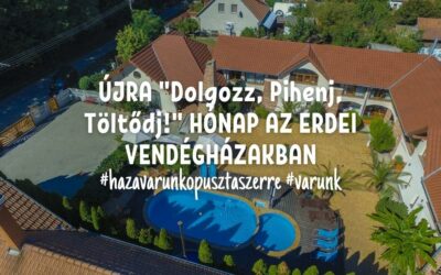 Újra Dolgozz, Pihenj, Töltődj! hónap az Ópusztaszeri Erdei Vendégházakban